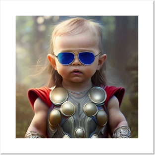 Thorsome Baby with Shades Posters and Art